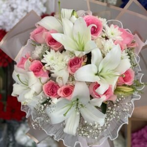 White And Pink Roses