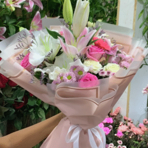 بوكيه ورد طبيعي مكس مستورد