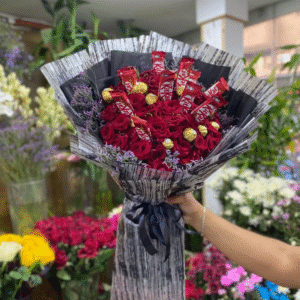 بوكيه ورد احمر