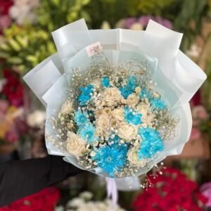 بوكيه ورد طبيعي