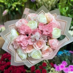 بوكيه ورد صناعي