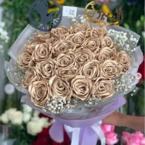 Satin rose bouquet