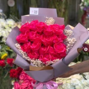 Satin rose bouquet