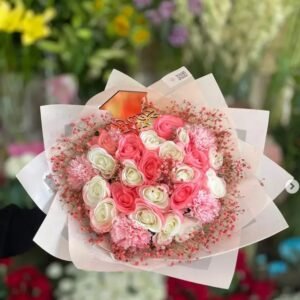 Bing rose bouquet