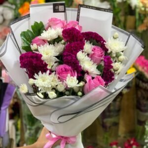 بوكيه ورد طبيعي