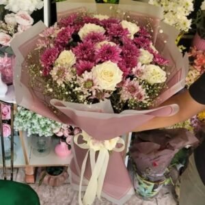 بوكيه ورد طبيعي